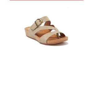 Eurosoft GLADIS Beige Tan Synthetic Open Toe Strappy Slip On Sandals Size 7M